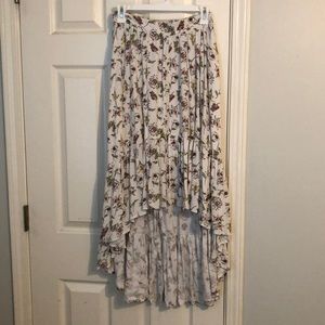 High-low floral Xhilaration skirt